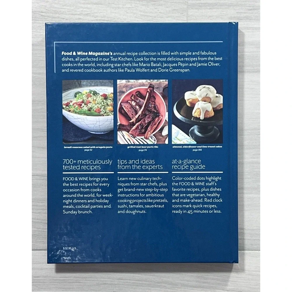 Food & Wine Annual Cookbook 2012 Hardcover 700+ Recipes Mario Batali Oliver